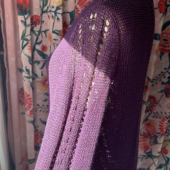 EUC Lucky Brand Iridescent Yarn Sweater Size XL - Picture 4 of 7